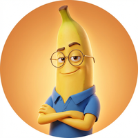 Confident banana avatar