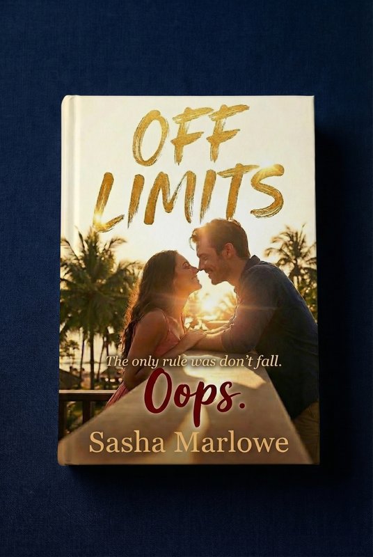 Romance book cover mockup - Off Limits by Sasha Marlowe